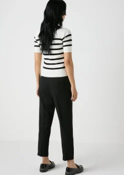 Et Vous black Regular Length Tapered Trousers
