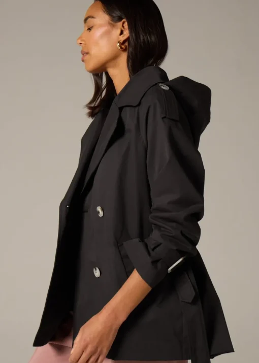 Et Vous Black Short Trench Coat