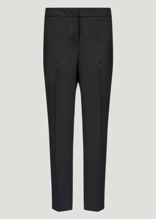 Et Vous Black Straight Fit Trousers (Long Length)