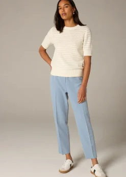 Et Vous Blue Tapered Trousers