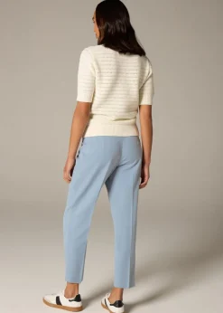 Et Vous Blue Tapered Trousers