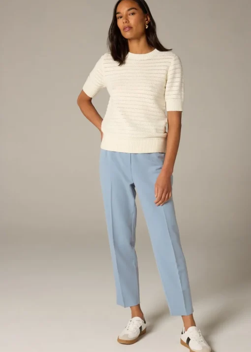 Et Vous Blue Tapered Trousers