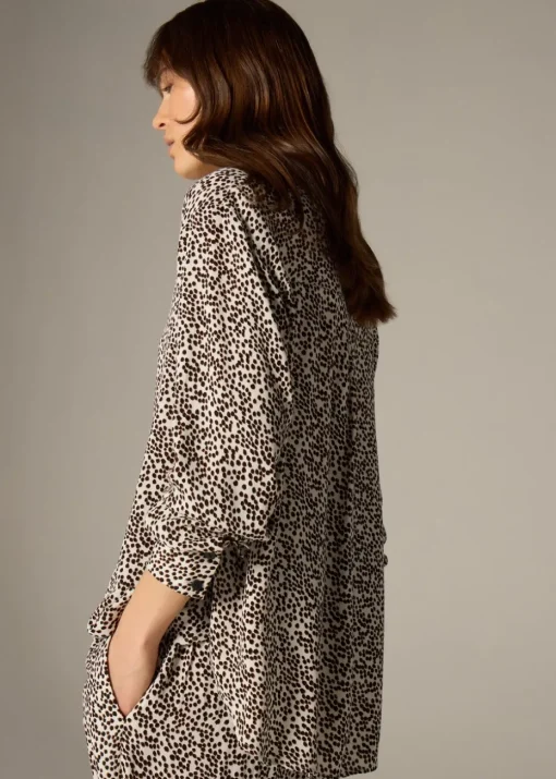 Et Vous Stone Animal Spot Co Ord Shirt