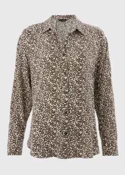 Et Vous Stone Animal Spot Co Ord Shirt
