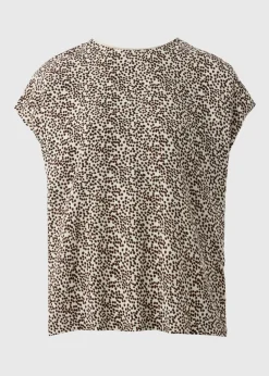 Et Vous Stone Animal Spot Front Jersey Back T-Shirt