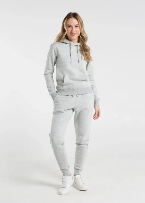 French Connection Light Grey Cotton Blend Slim-fit Drawstring Joggers