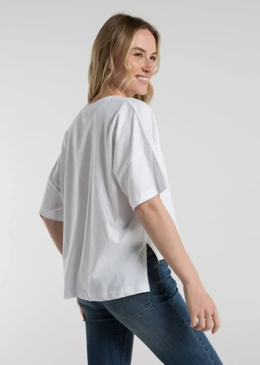 French Connection White 2-Pack Cotton Printed Short Sleeve T-Shirts