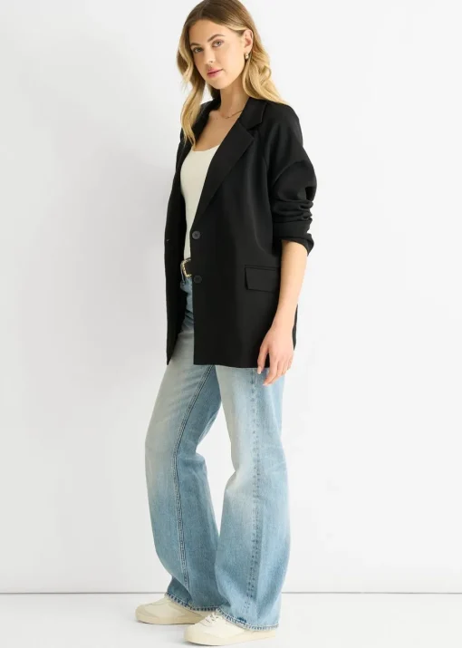 Gini London Black Oversized Tailored Blazer