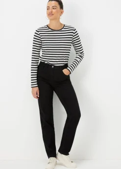 Grace Black Straight Fit Jeans