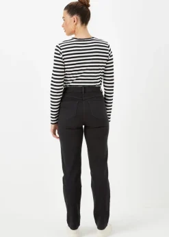 Grace Black Straight Fit Jeans