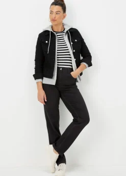 Grace Black Straight Fit Jeans