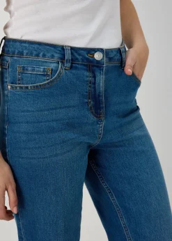 Grace Mid Wash Straight Leg Jeans