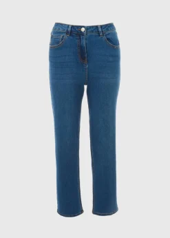 Grace Mid Wash Straight Leg Jeans