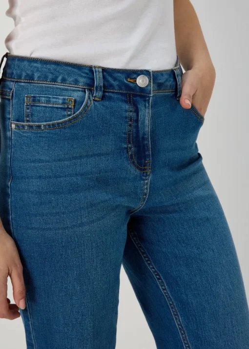 Grace Mid Wash Straight Leg Jeans