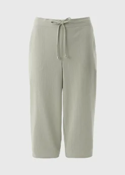 Green Clipper Cropped Trousers