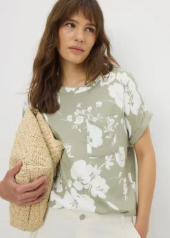 Green Floral Pocket Box Top