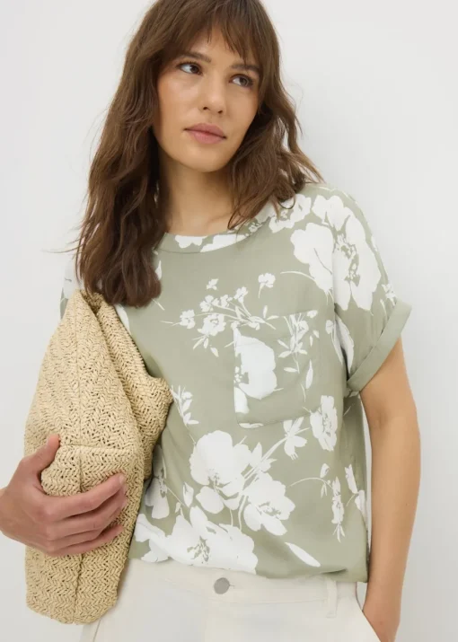 Green Floral Pocket Box Top