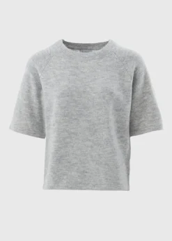 Grey Short Sleeve Jumper