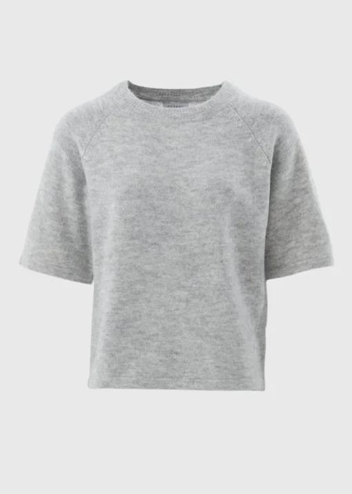 Grey Short Sleeve Jumper