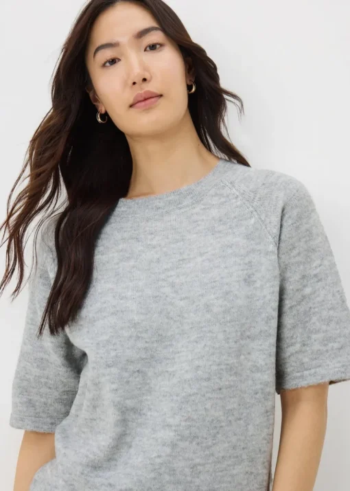 Grey Short Sleeve Jumper