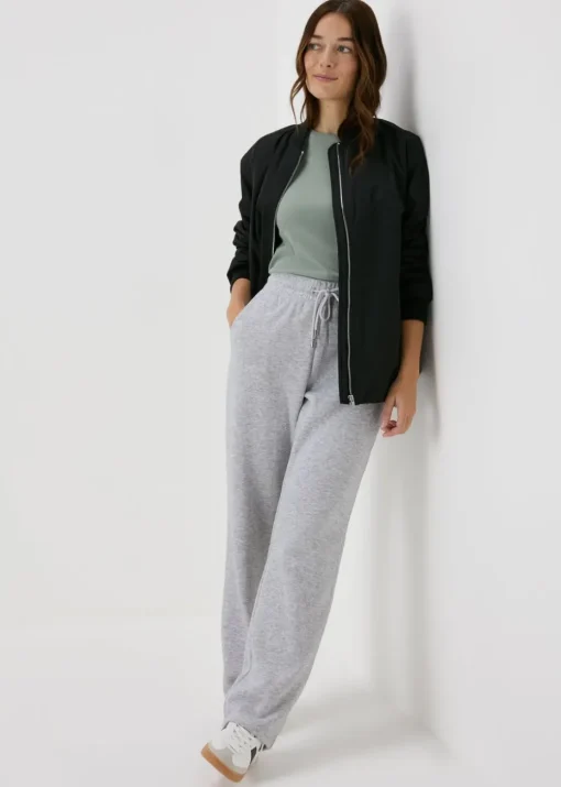 Grey Wide Leg Jogging Bottoms