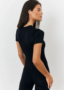 In The Style Black Jumpsuit
