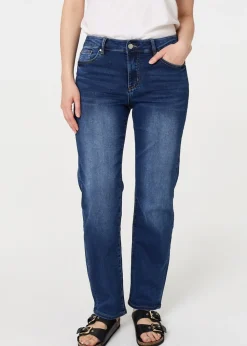 Izabel London Denim Denim Straight Fit High Waist Jeans
