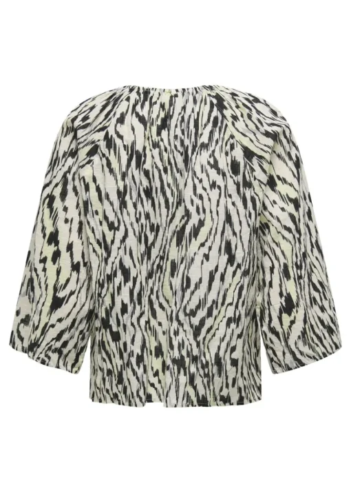 JDY Black Sapna Tassel Blouse