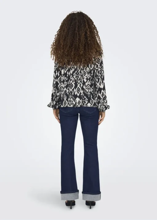 JDY Black Tiger Blouse