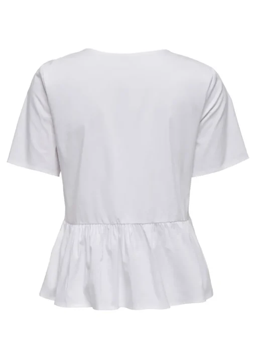 JDY White Ribbon Blouse