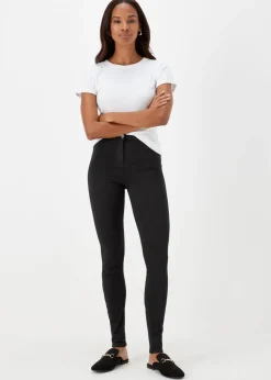 Jessie Black High Waisted Skinny Jeans (Long Length)