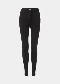 Jessie Black High Waisted Skinny Jeans (Long Length)