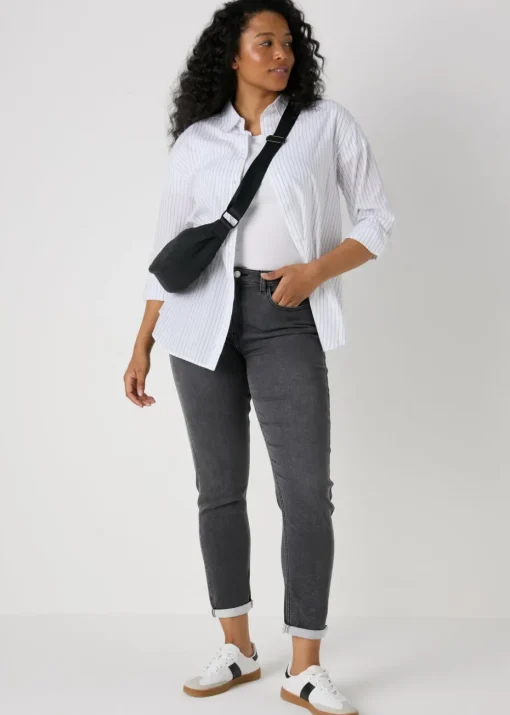 Jolie Grey Relaxed Skinny Jeans