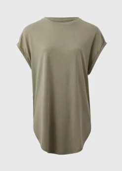 Khaki Longline T-Shirt