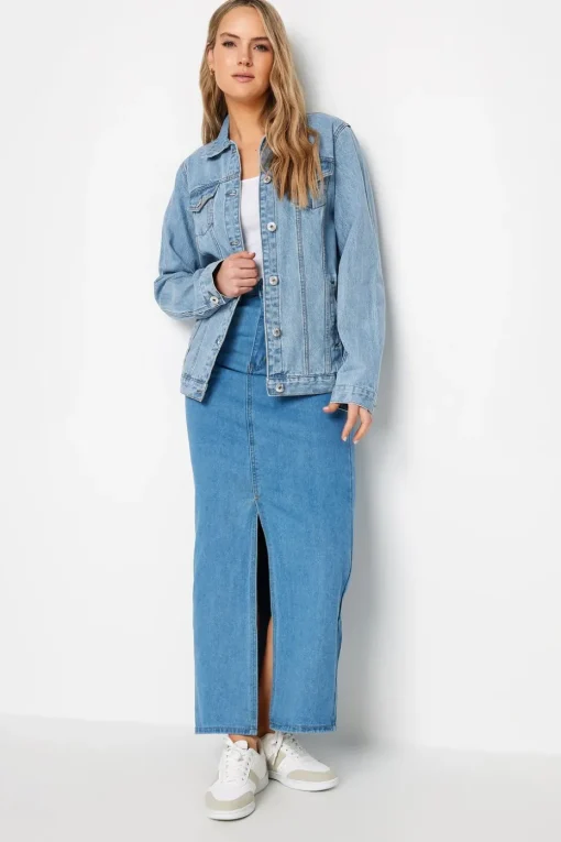Long Tall Sally Blue Mid Wash Denim Jacket
