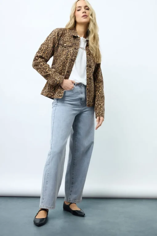 Long Tall Sally Light Blue Wash Barrel Leg Jeans