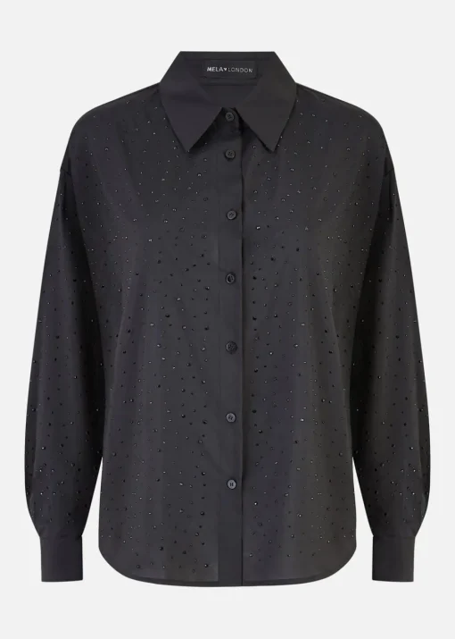 Mela Black Gem Long Sleeve Shirt