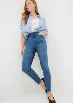 Mid Wash April Skinny Jeans