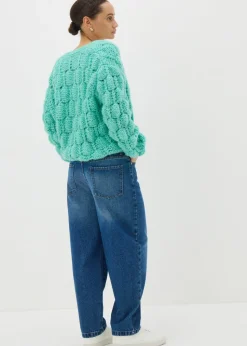 Midwash Barrel Leg Jeans