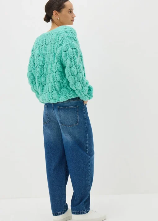 Midwash Barrel Leg Jeans