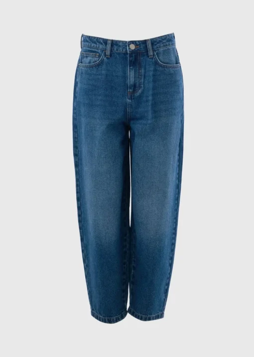 Midwash Barrel Leg Jeans