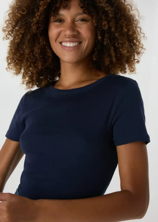 Navy Fitted T-Shirt