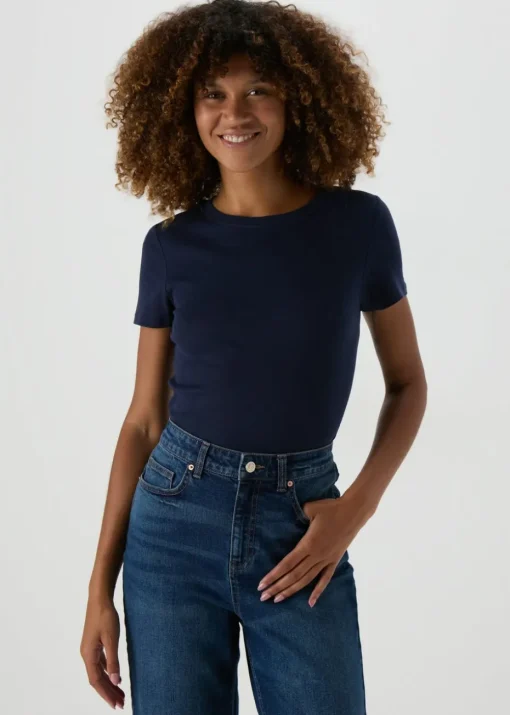 Navy Fitted T-Shirt