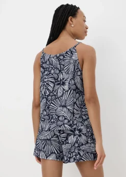 Navy Floral Cami Top