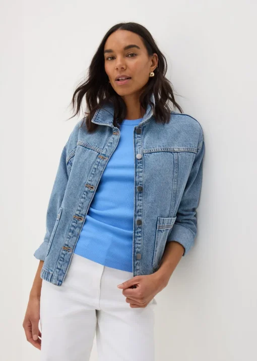 Navy Ribbed High Neck Racer Back Vest Top