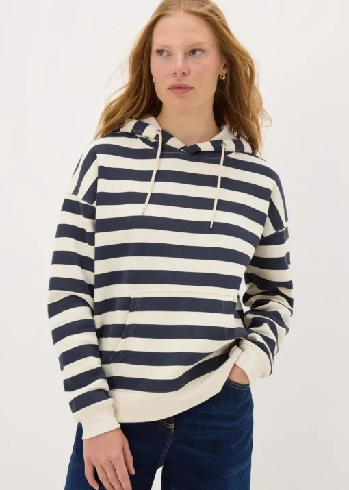 Navy Stripe Hoodie