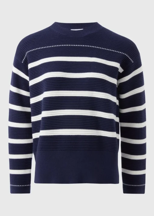 Navy Stripe Knitted Jumper