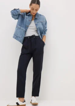 Navy Utility Jogging Bottoms