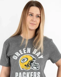 NFL Grey Green Bay Packers Short Sleeved T-Shirt