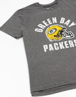 NFL Grey Green Bay Packers Short Sleeved T-Shirt